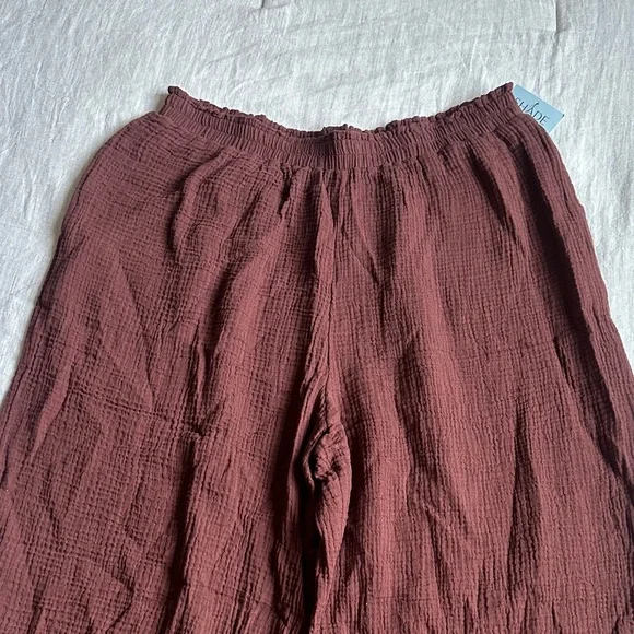 Shade & Shore Women’s Bohemian Linen Pants in Warm Brown Size Medium - Picture 6 of 9
